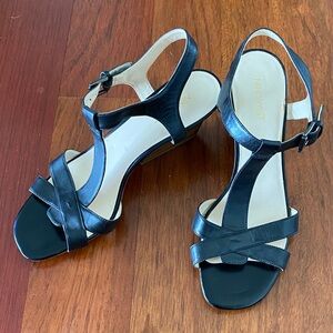 Nine West Black Strappy Sandals